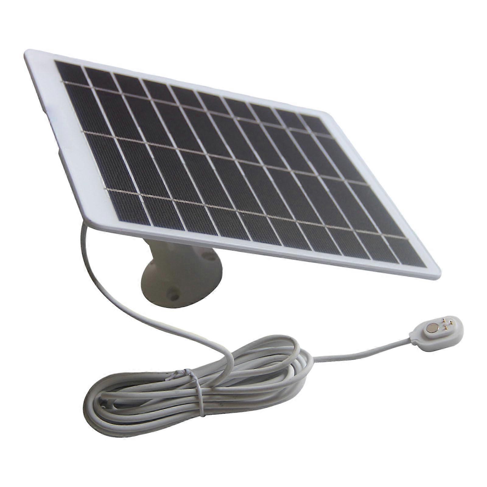 Solar Panel for Security Camera 5V 5W IP65 Weatherproof Continuous Charging with 10ft Cable