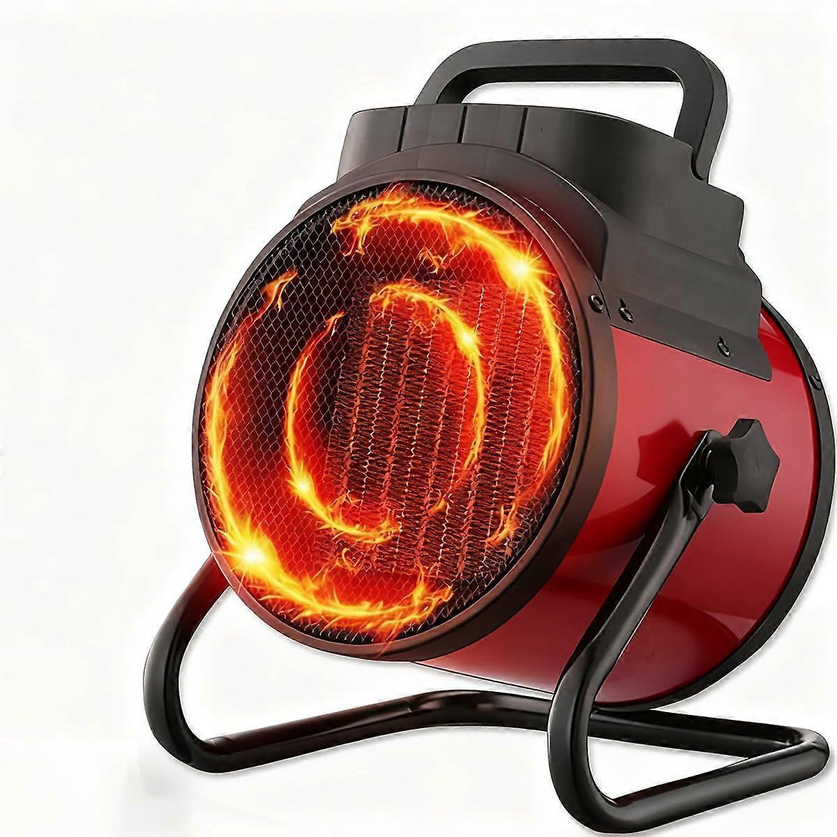 3000W Portable Electric Space Heater with Fast Ceramic Heating, Adjustable Angle for Home and Office