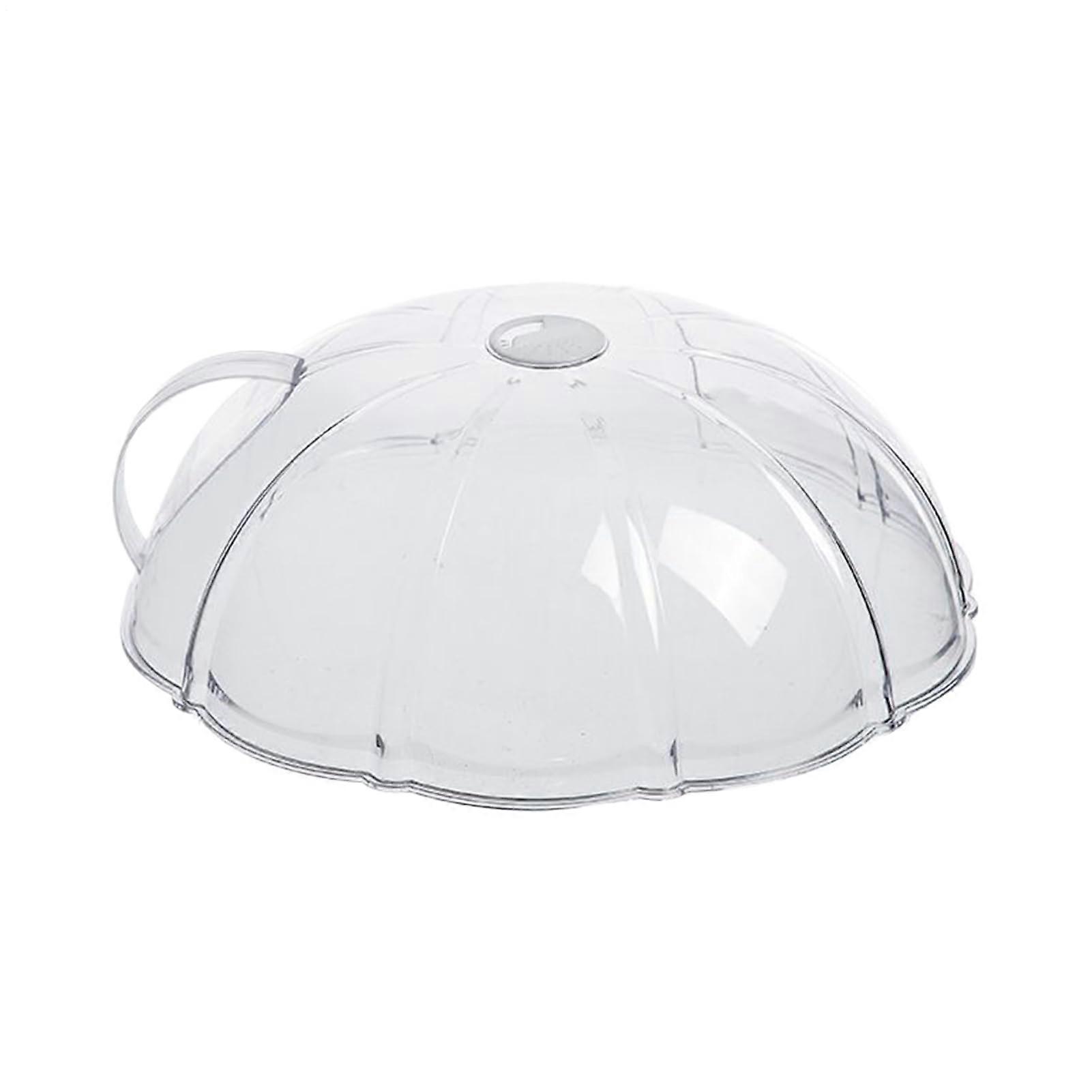 Microwave Splatter Cover with Rotatable Vent, Transparent HeatResistant Plate Guard for Cooking