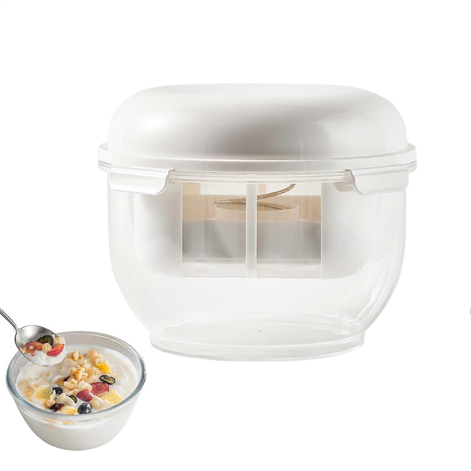 Large Capacity Yogurt Strainer with Transparent Whey Separator for Homemade Thick Yogurt