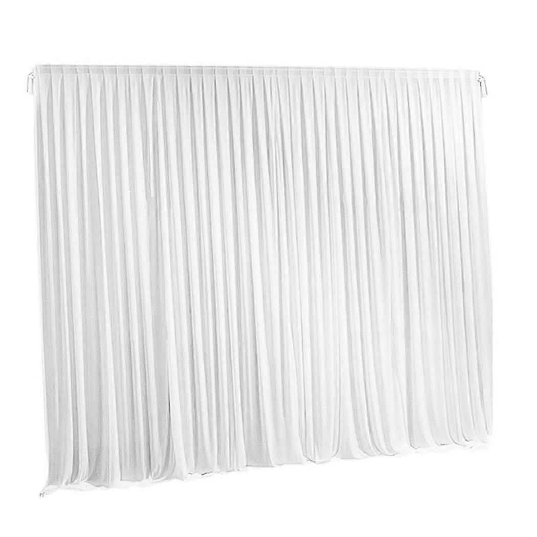 Scène blanche Toile de fond en soie Rideaux fête d’anniversaire de mariage