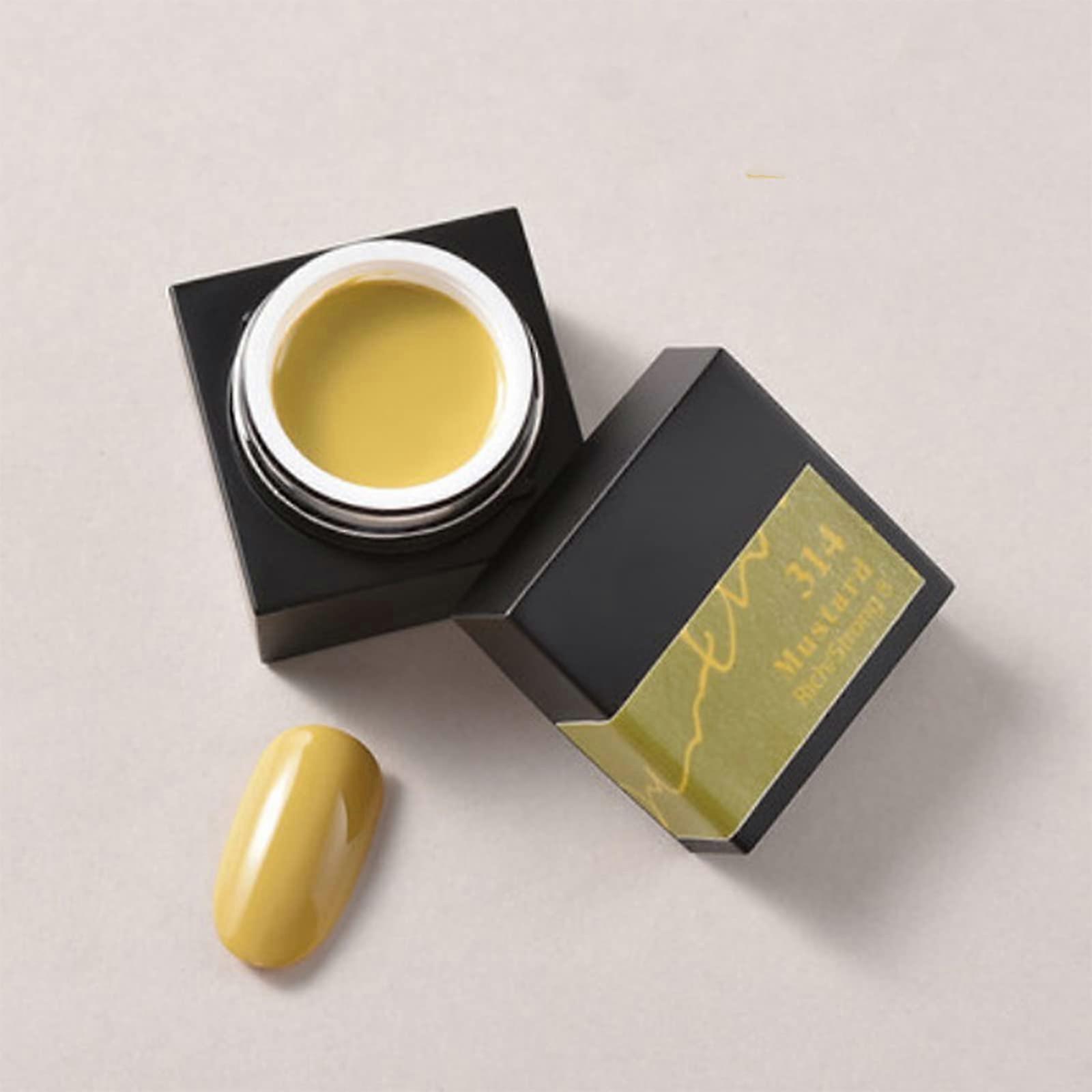 Autumn Winter Solid Gel Nail Polish Set, 8 Colors UV Solid Cream Gel for Precise Nail Art