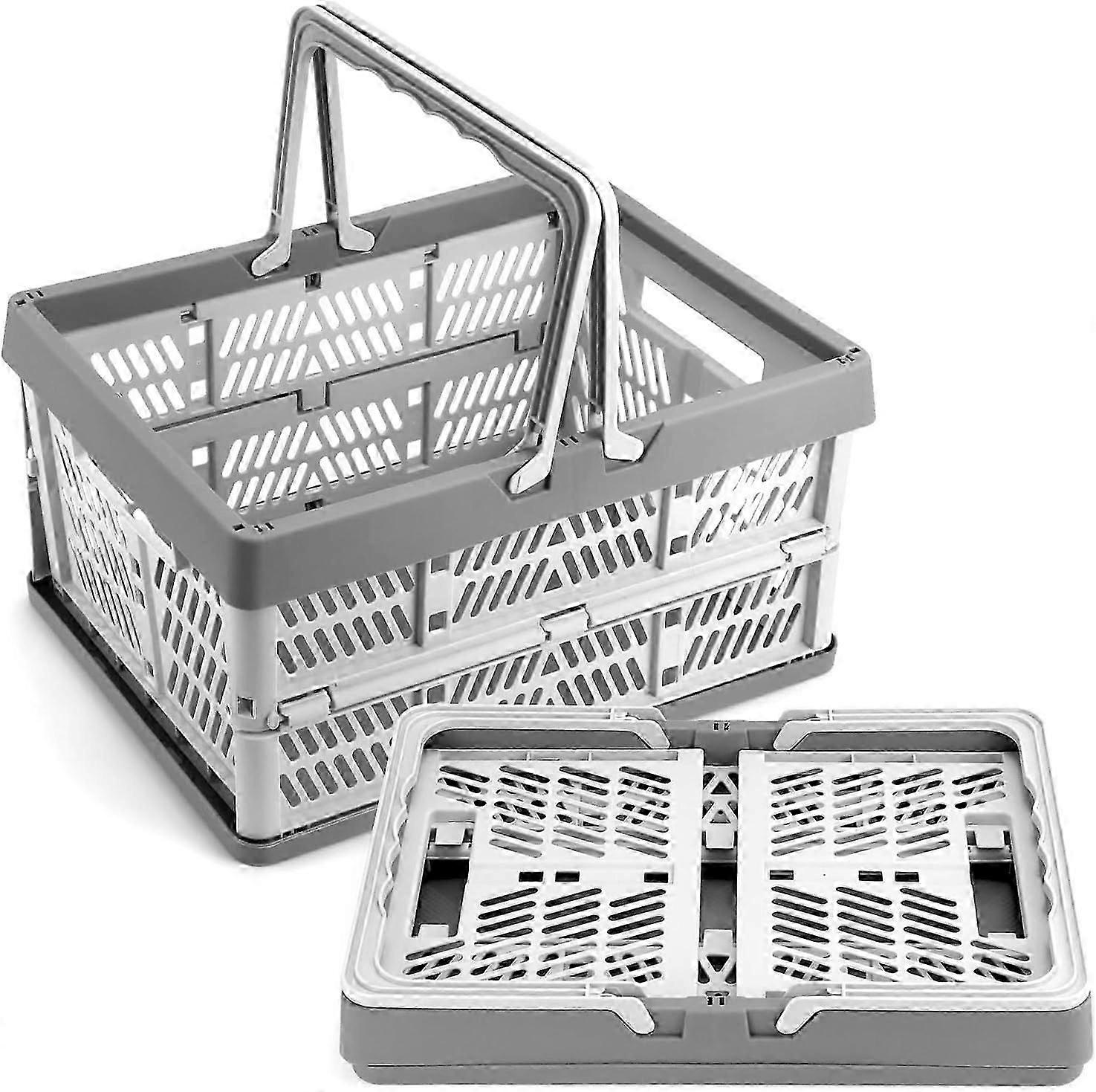 Baskets Foldable Storage Box,Collapsible Box with Handle,Foldable Plastic Storage Boxes,Foldable Boxes,30.5x20.5x16.5cm