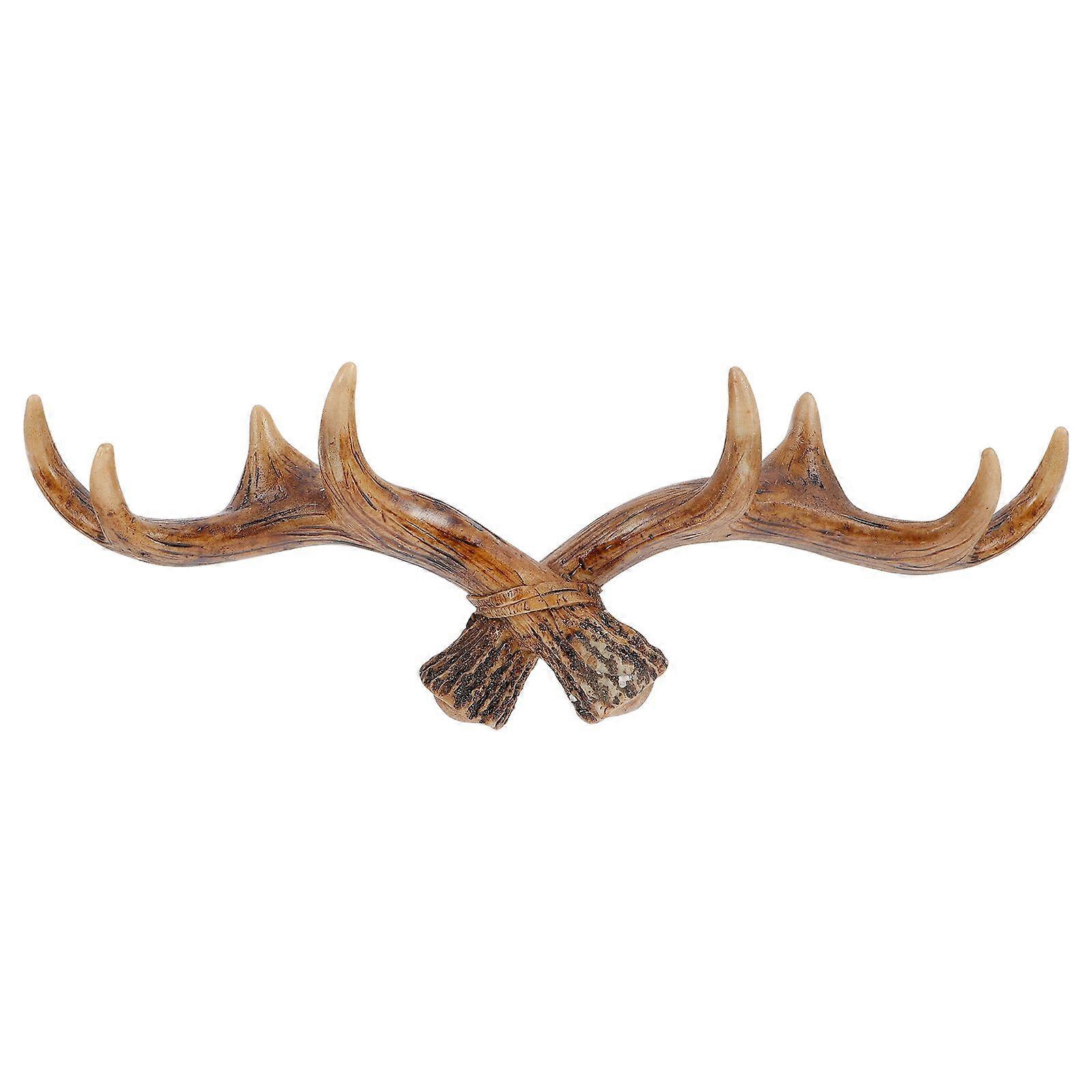 American Type Wall Hook Retro Antler Decorative Hook Coat and Hat Hook Key Hanger