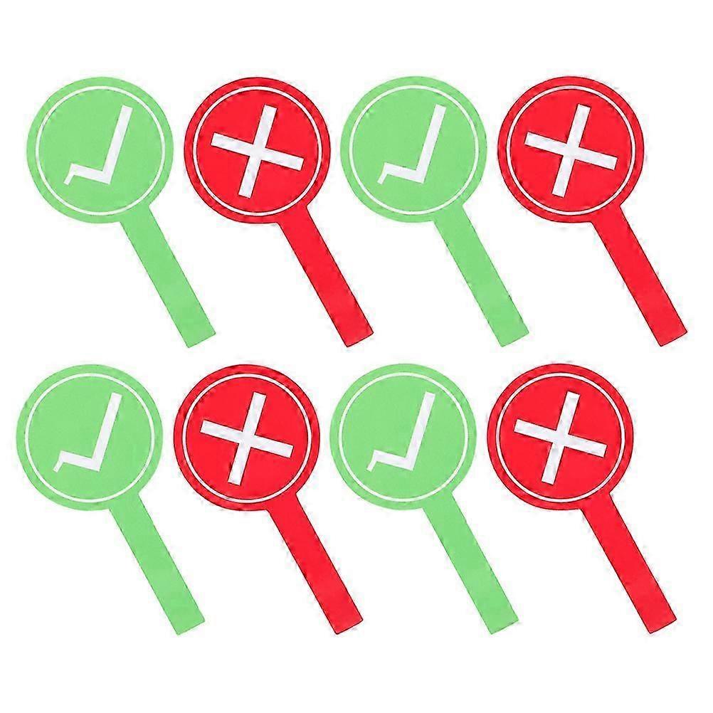 True False Sign Board for Interactive Use 8Pcs Reusable Paddles