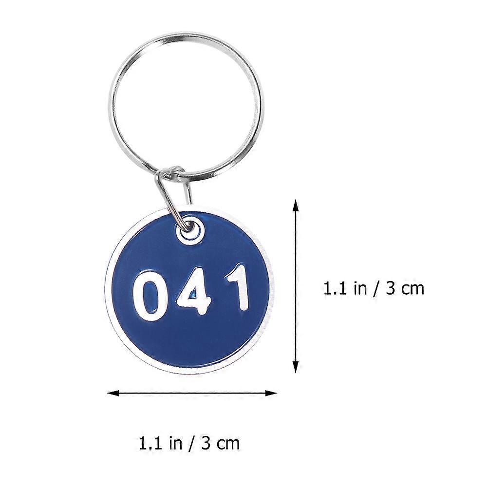 Key Ring Aluminium Digital Number Tags for Classification 1Set