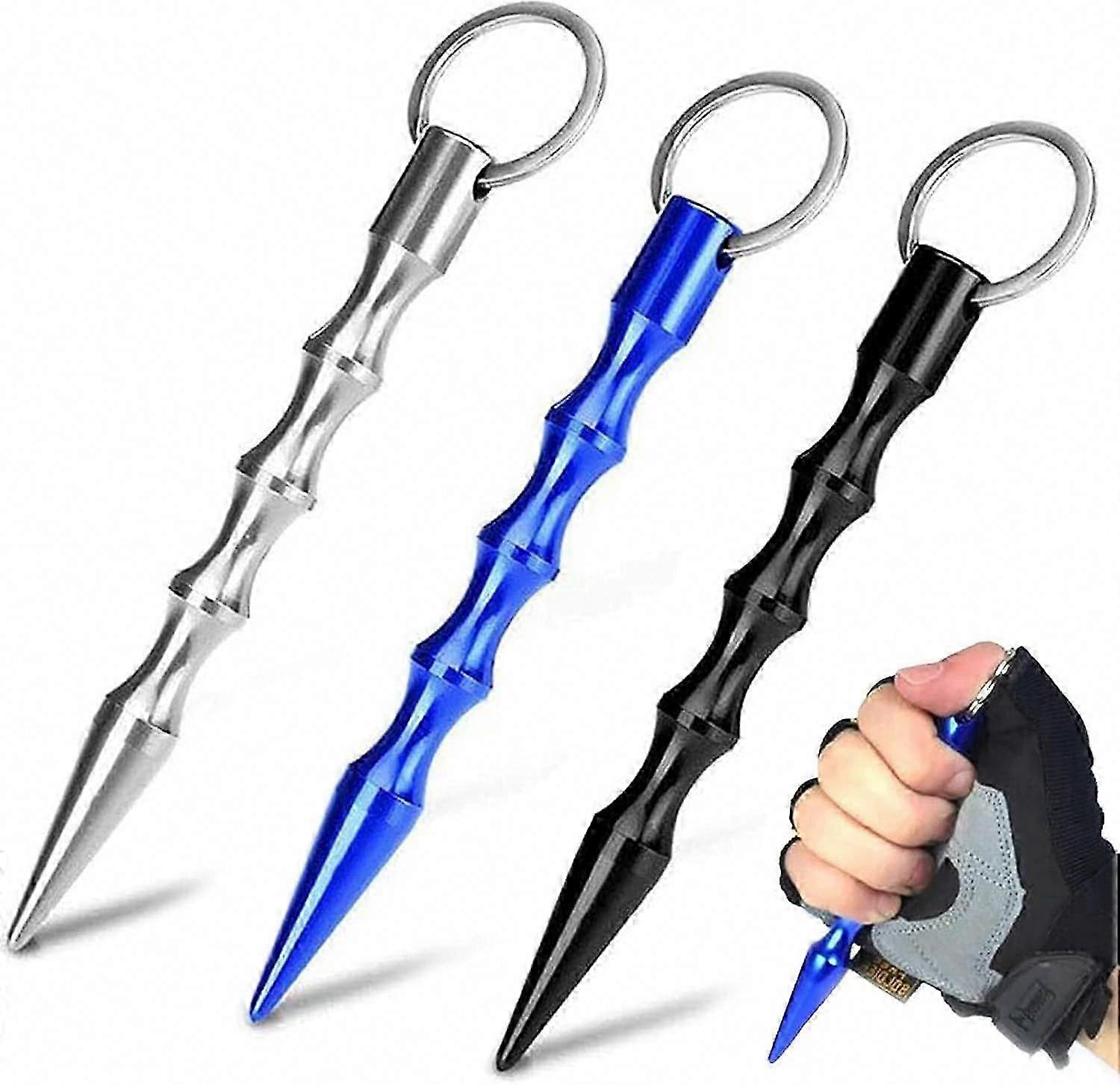 Self Defense Keychain, 3-Pack Tactical Keychain for Personal Safety