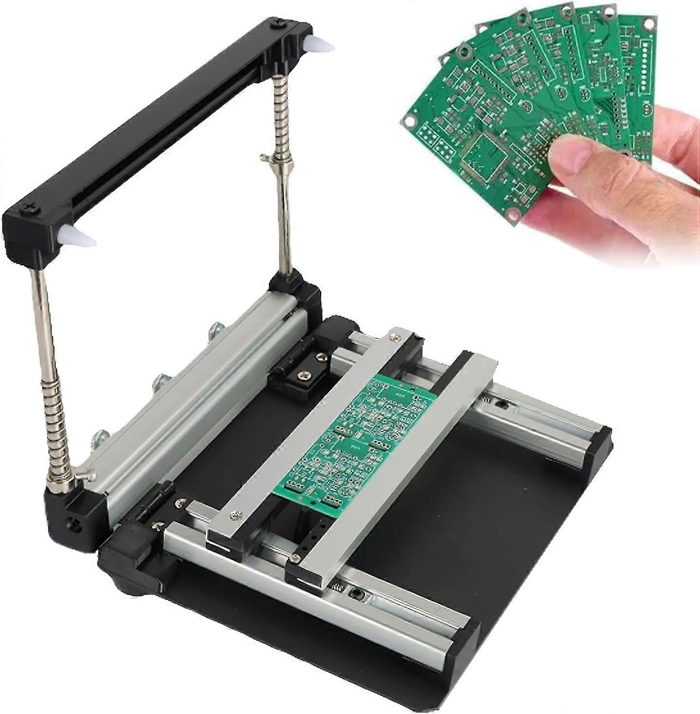 PCB Stencil Printer with Adjustable Frame for Precise SMT Solder Paste, 20cm Durable Alloy Table