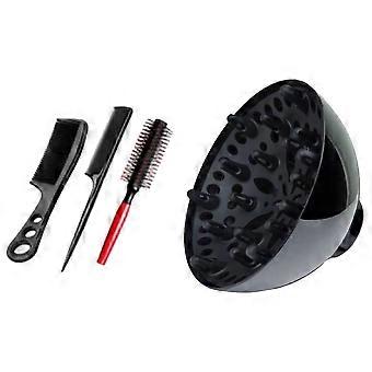 Secador de cabelo profissional para salão de cabeleireiro, difusor, soprador, bico, barbeiro, secador de cabelo difusor com pente