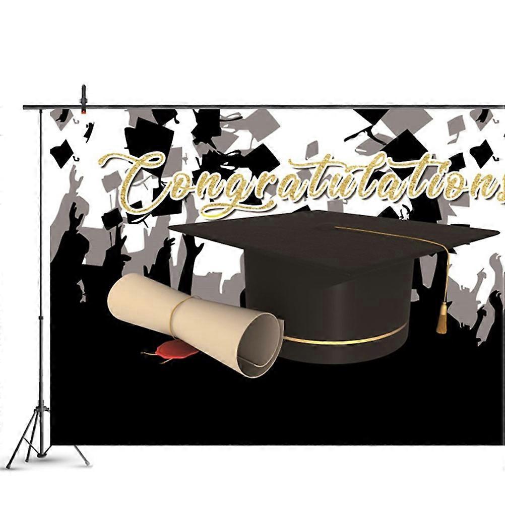 Graduation Hat Background Cloth Photographic Backdrop for Home 1Pcs