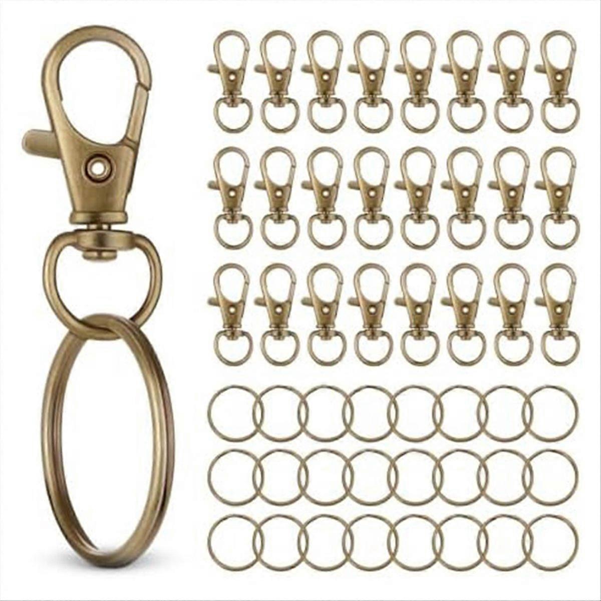 Snap Hooks and Sturdy Key Rings, for Key Chain Making Kit B
