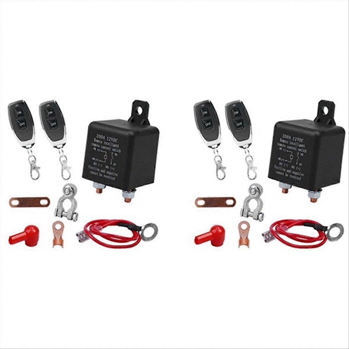 2set Car Universal Remote Battery Disconnect Switch Disconnect