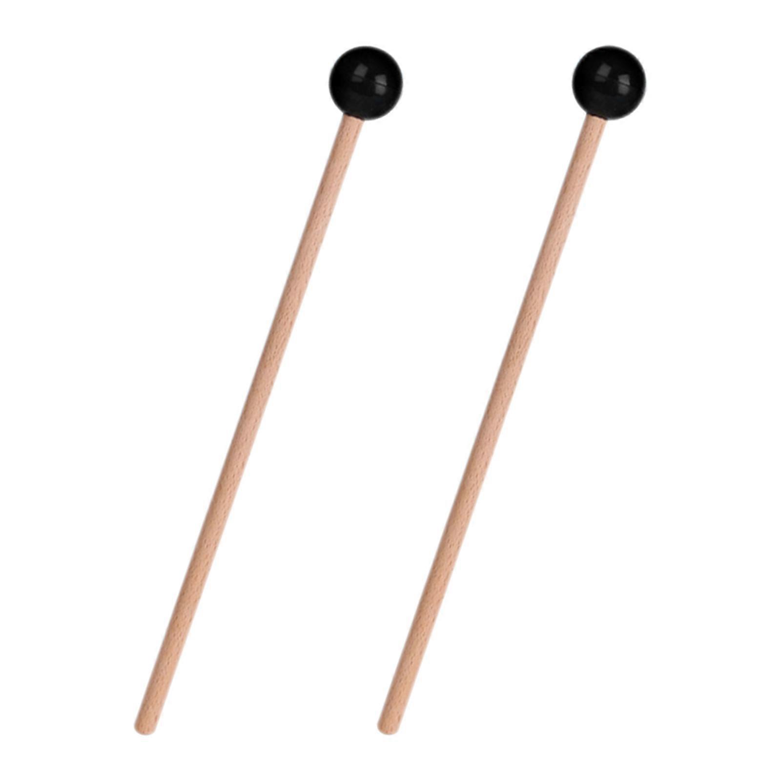 Wood Drumsticks Ethereal Mallets for Percussion Instruments 2Pcs Pack