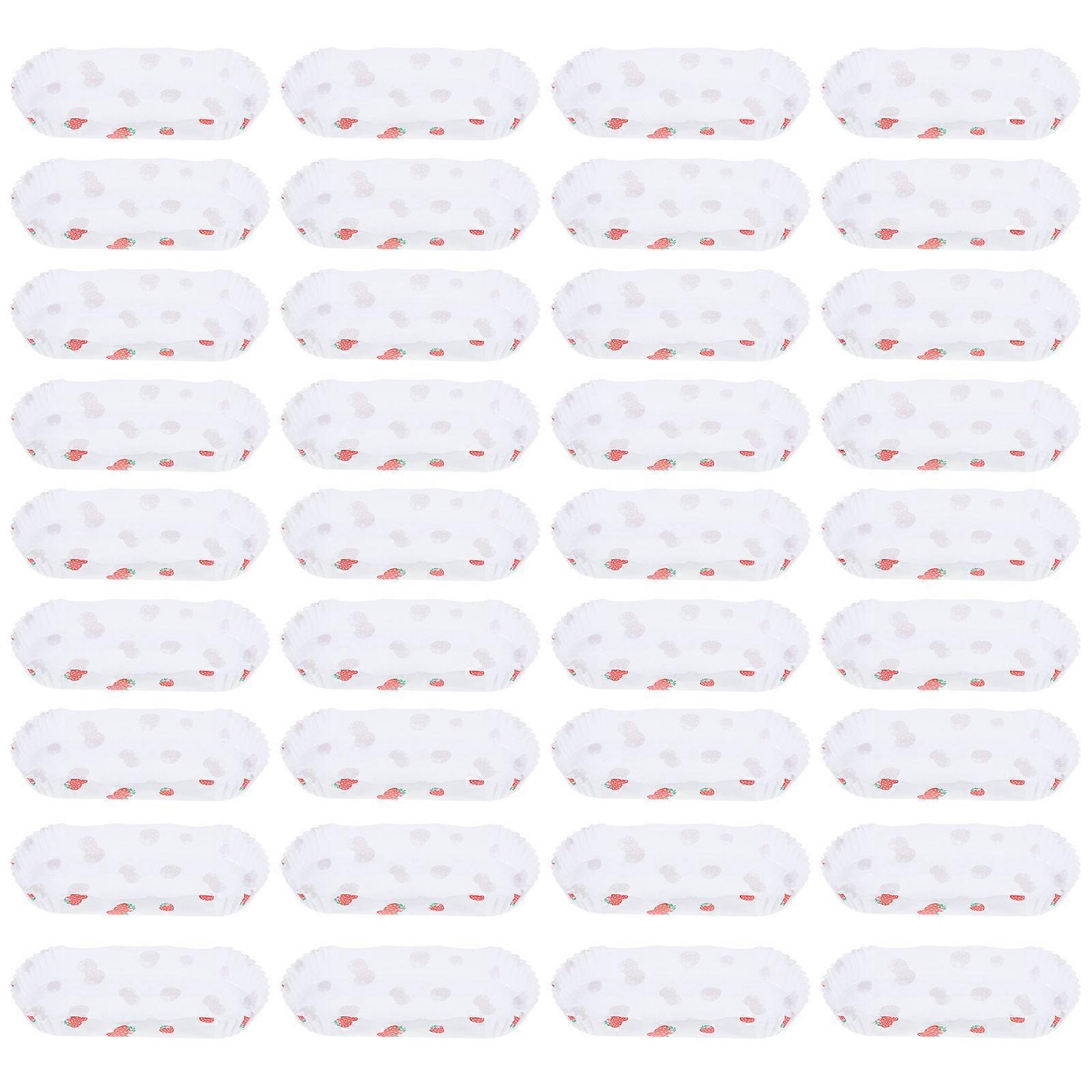 White Paper Hot Dog for Use 100Pcs Snack Holders
