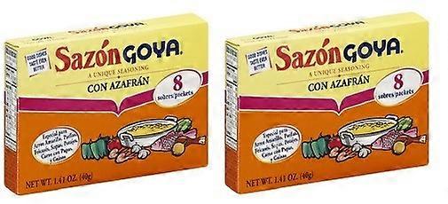 Goya Sazón Con Azafrán 2 Pack