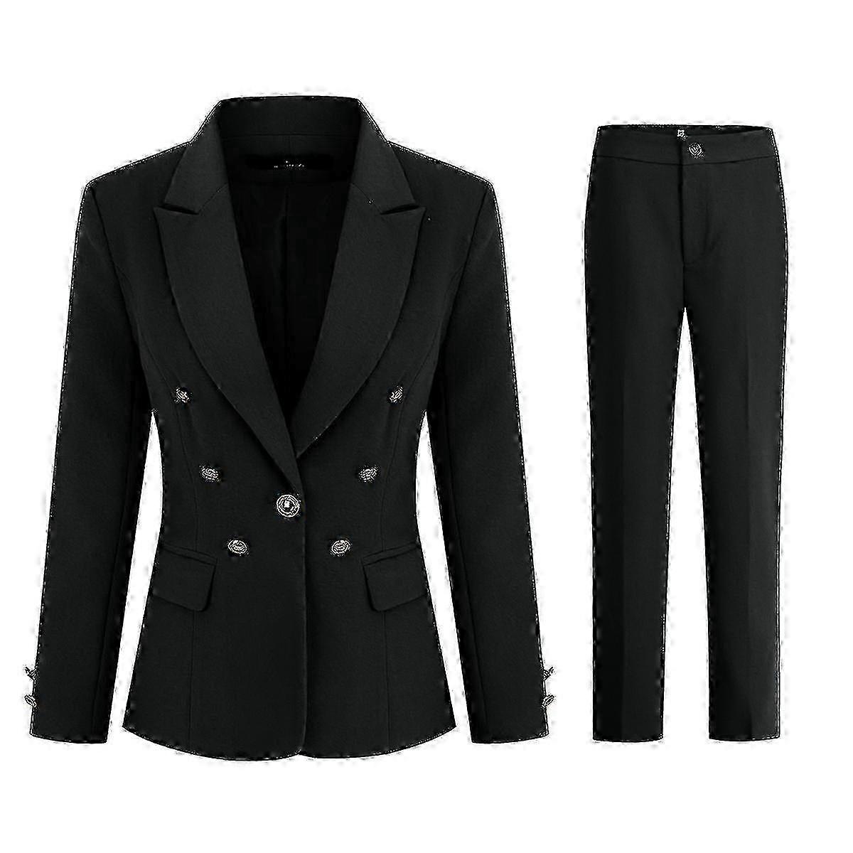 -button Suit Two-piece Suit (blazer + Pants)