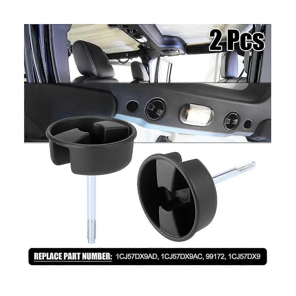 2pcs For Wrangler Jk 2007-2017 Hard Top Mounting Screw Knobs 1cj57dx9ad Mount Tab
