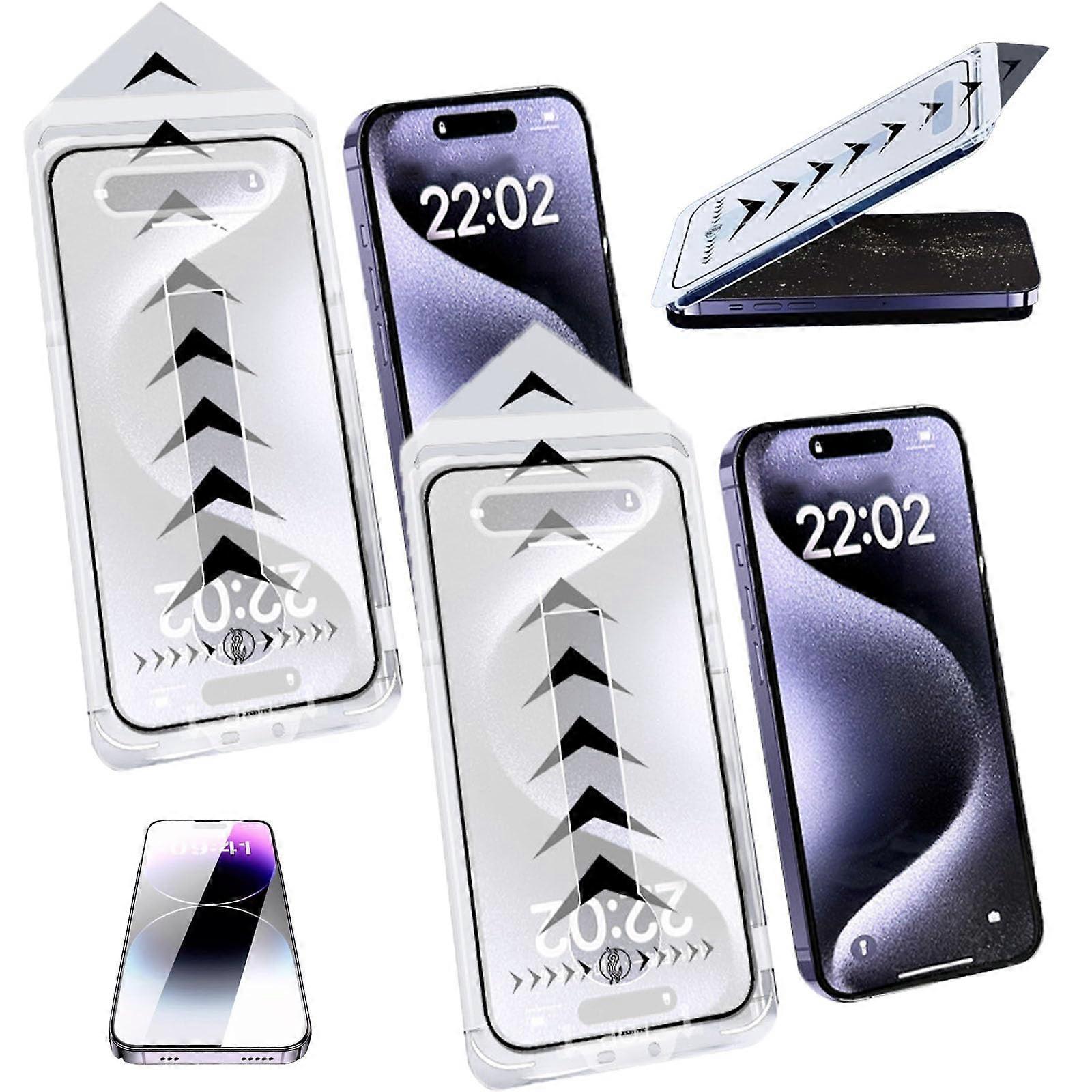 HD Tempered Glass Screen Protector ScratchResistant Dust Installation for iPhone 16 Pro Max