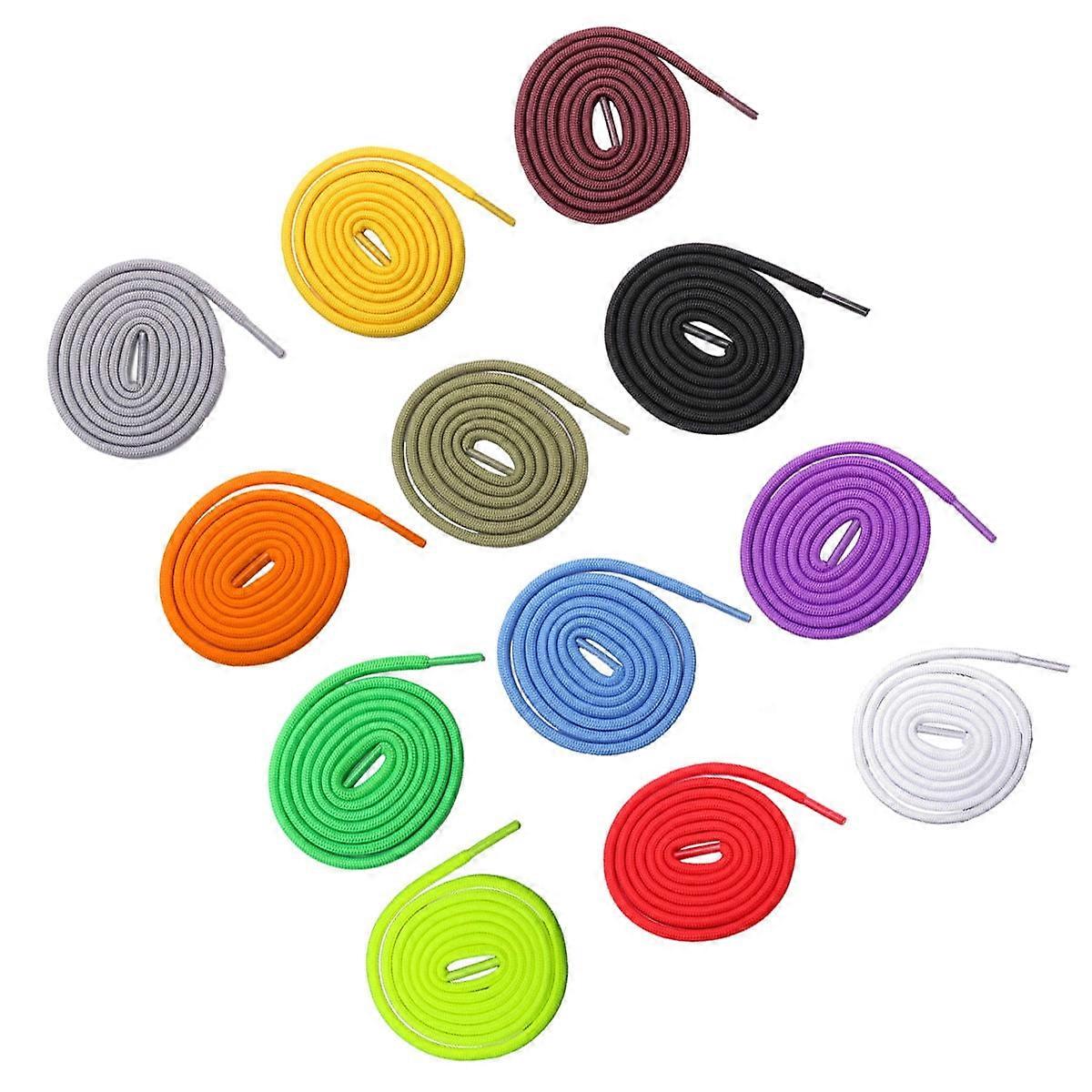 12 Pair White Shoe Laces Strings Practical Shoelaces