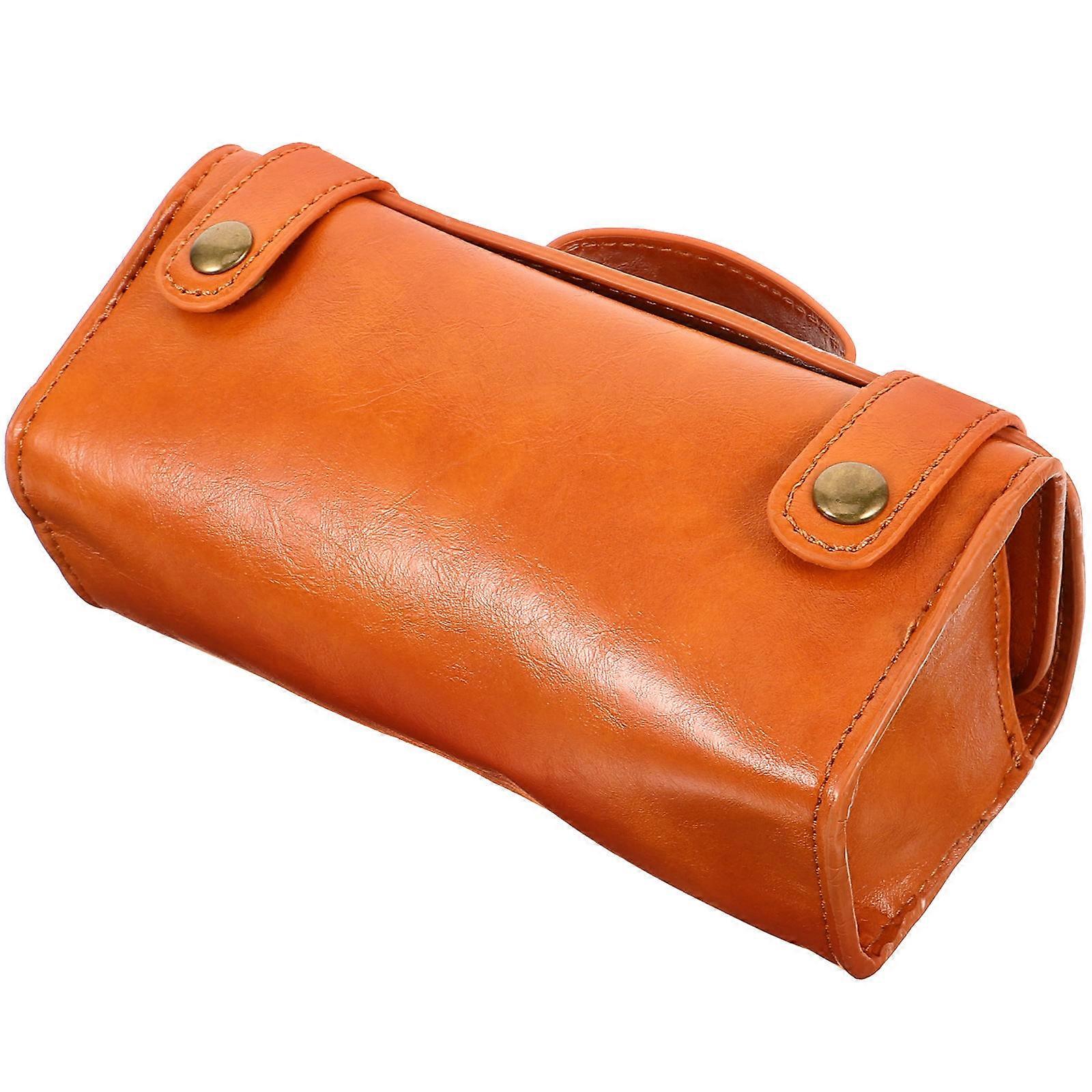 Brown PU Travel Case for Protective Storage