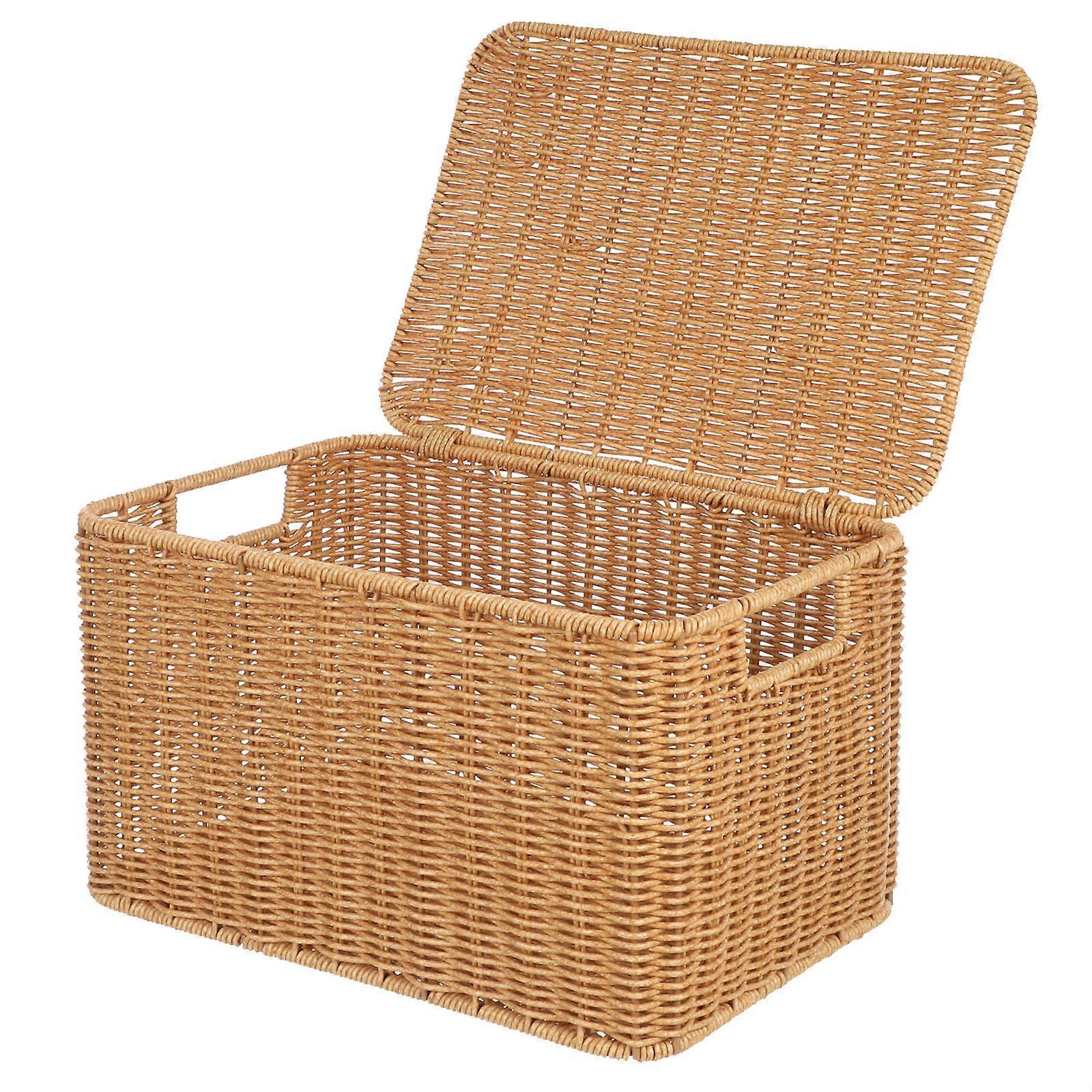 Storage Basket Cube Storage Boxes with Lids for Multipurpose Use