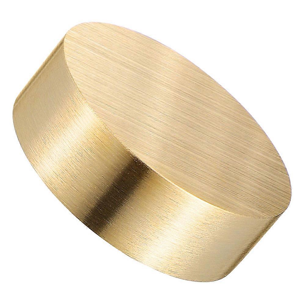 Brass Paperweight for Writing Use Round Solid Paper Holder for Office