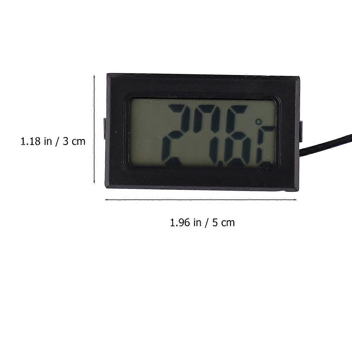 Waterproof Digital Electronic Thermometer for Refrigerator Mini Embedded 2Pcs