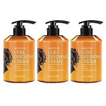 Marokkaanse kruldefiniërende crème 280 ml. Langdurige anti-frizz stylingcrème voor krullend en golvend haar. Hydrateert en versterkt natuurlijke krullen.