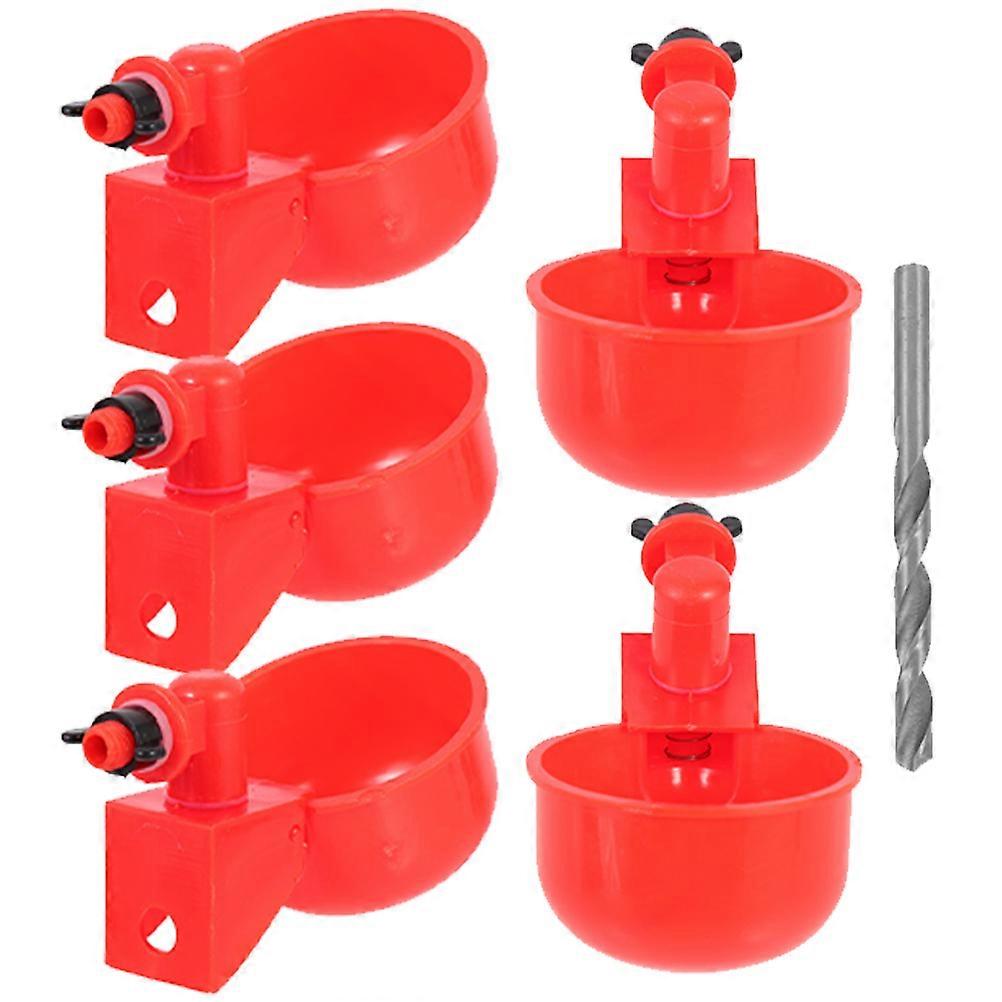 Waterer Automatic Chicken Waterer for 4Sets Plastic Pasture Chicken Cups