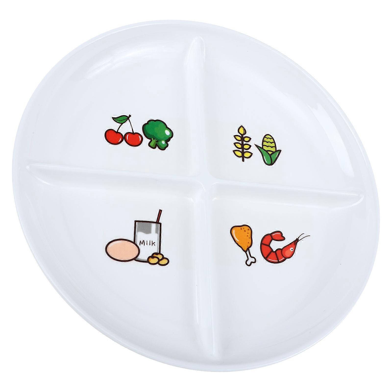 Food Tray for Storage Multi-Grids Breakfast Plate