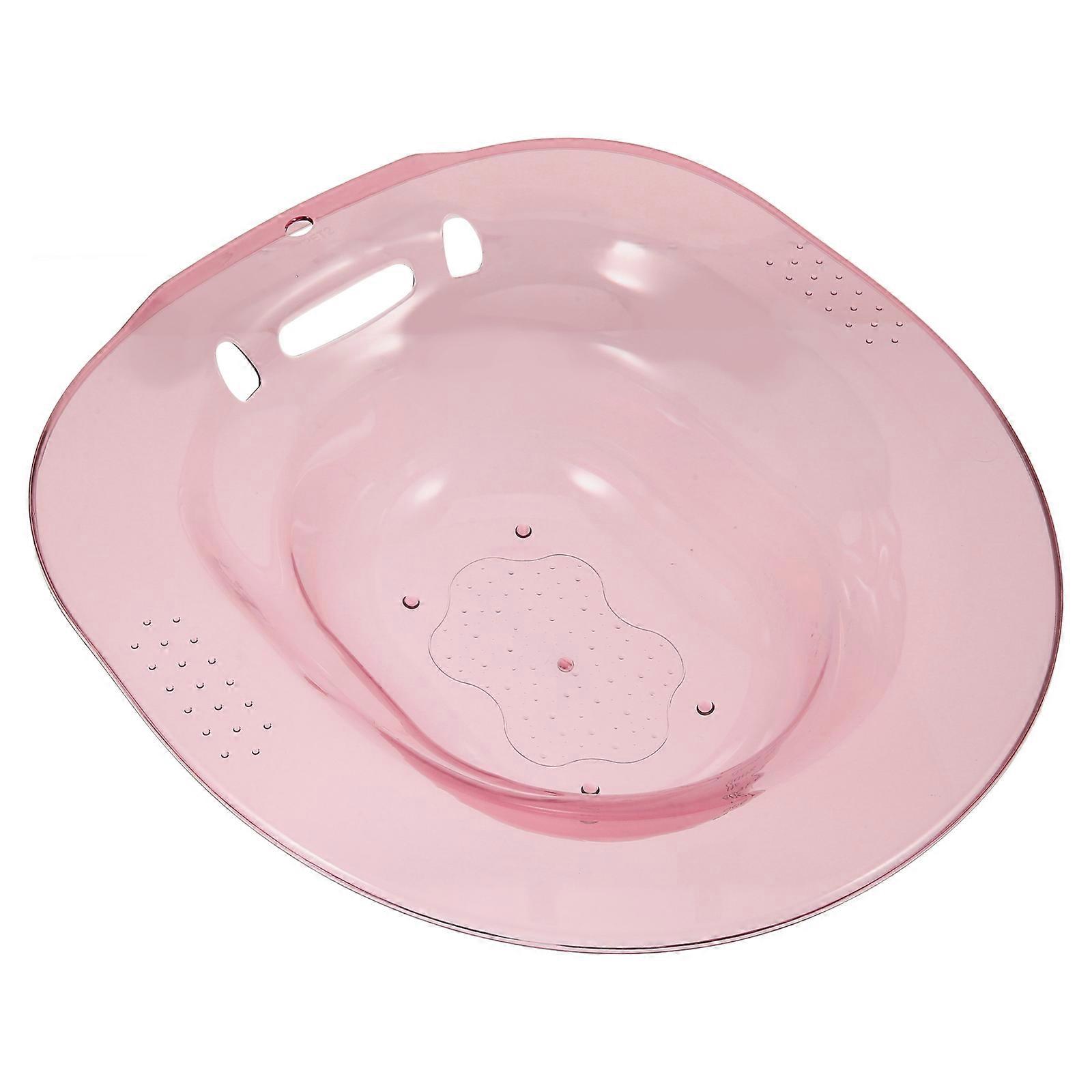 Postpartum Care Sitz Bath Basin Pink Plastic Practical