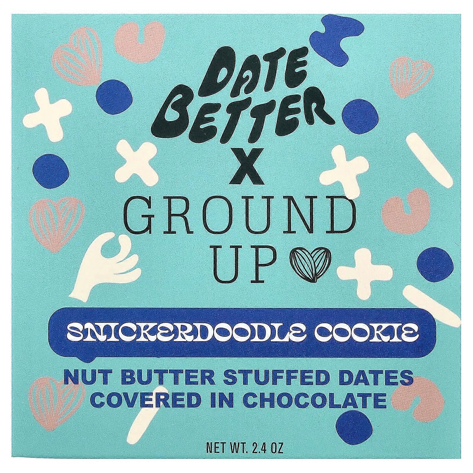 Date Better Snacks, Ground Up, Dates, Snickerdoodle Cookie, 2.4 oz