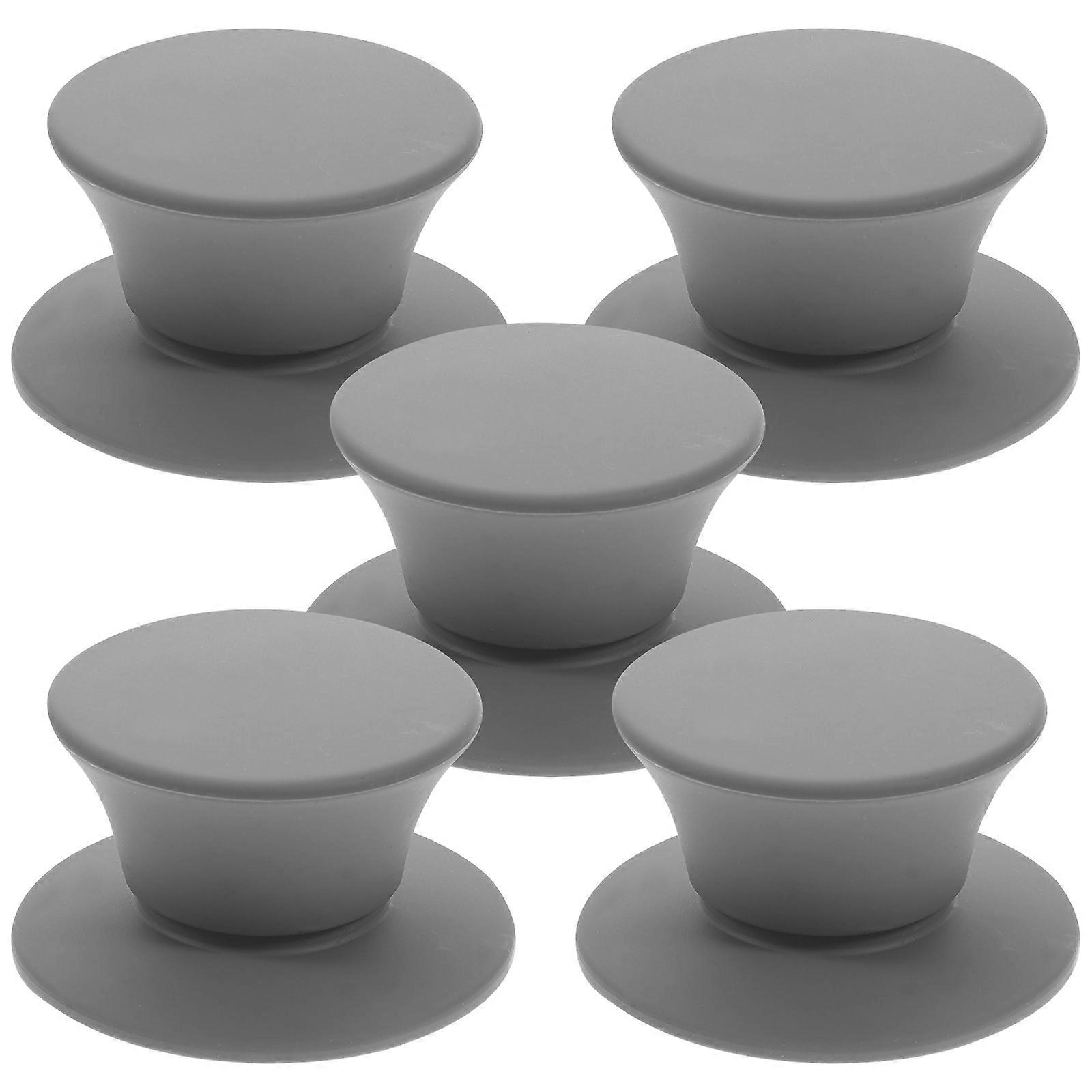 Universal Pot Lid Handle Silicone Replacement Knobs for Cookware 5Pcs