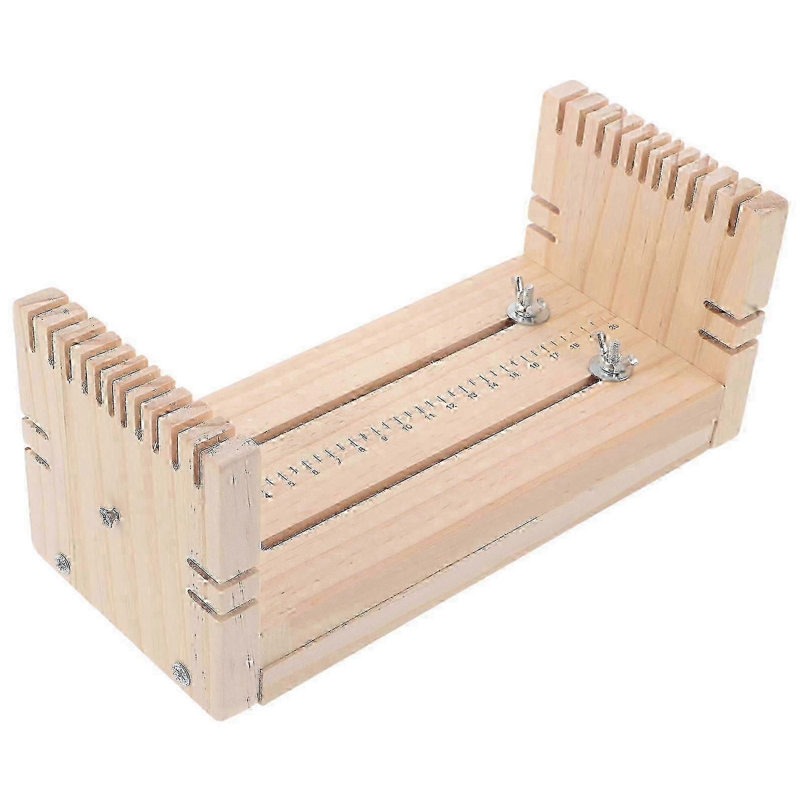 Beige Wooden Bracelet Maker Jig for Bracelets Making Adjustable Tool