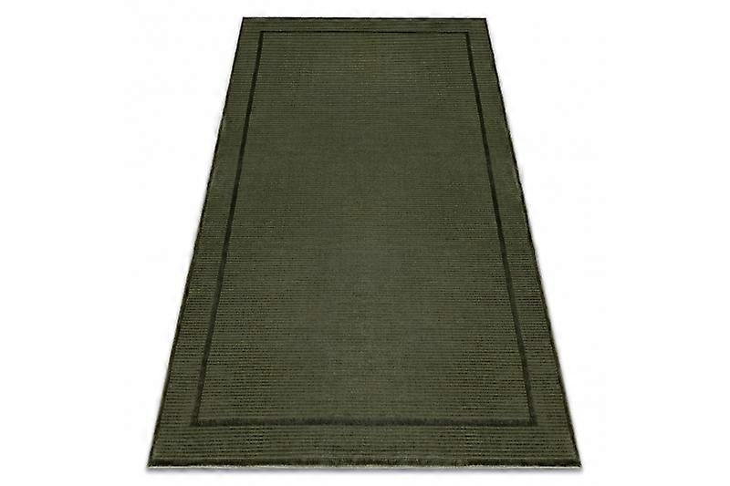 Carpet AURA J2659A green - Frame, lines structural, modern