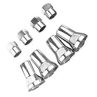 4 Set di valvole per la decorazione dell'auto Steli Manicotti Valvole Tappi stelo Tpms Tappi stelo valvola pneumatico