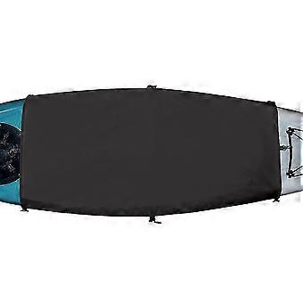 Waterproof 420D Oxcompatible withd Kayak Cockpit Cover UV-Resistant Black 44x28 Inch Durable Silver-Coated Protective Shield compatible with Outdoor A