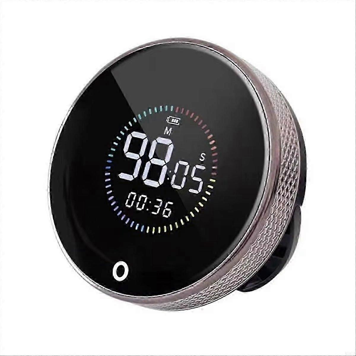 Color Screen Timer Magnetic LED Silent Rechargeable Multifunctional Compatible withKitchen Beauty Exercise Time