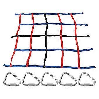 Kids Climbing Cargo Net, 661 lb Load Bearing, 6.1 x 4.8 ft High Strength Polyester Outdoor Play Net