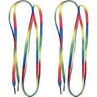1 par de cordones de poliéster de 1,8 m para patines, resistentes al desgaste y de colores.