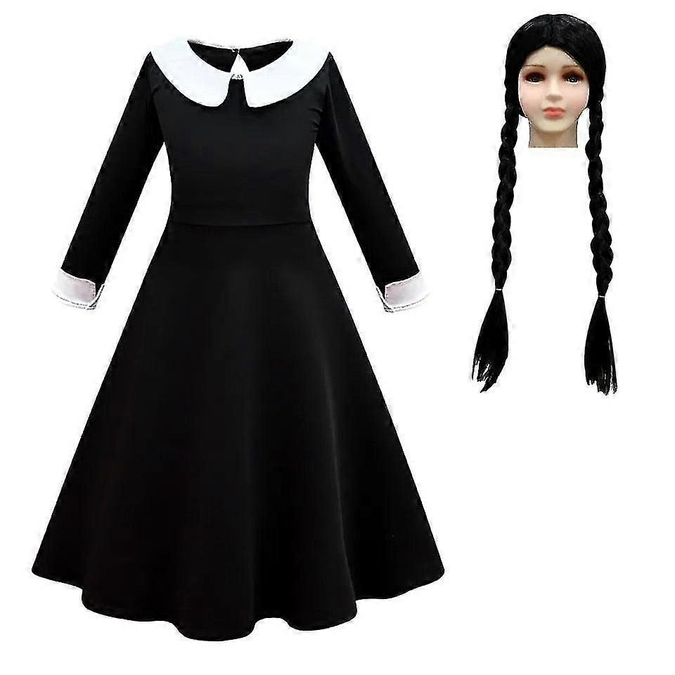 Addams onsdag uniform kostume