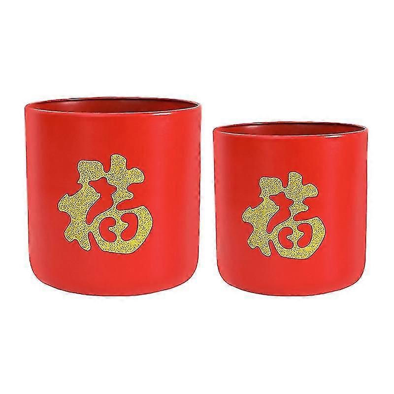 2pcs Chinese Vase,l