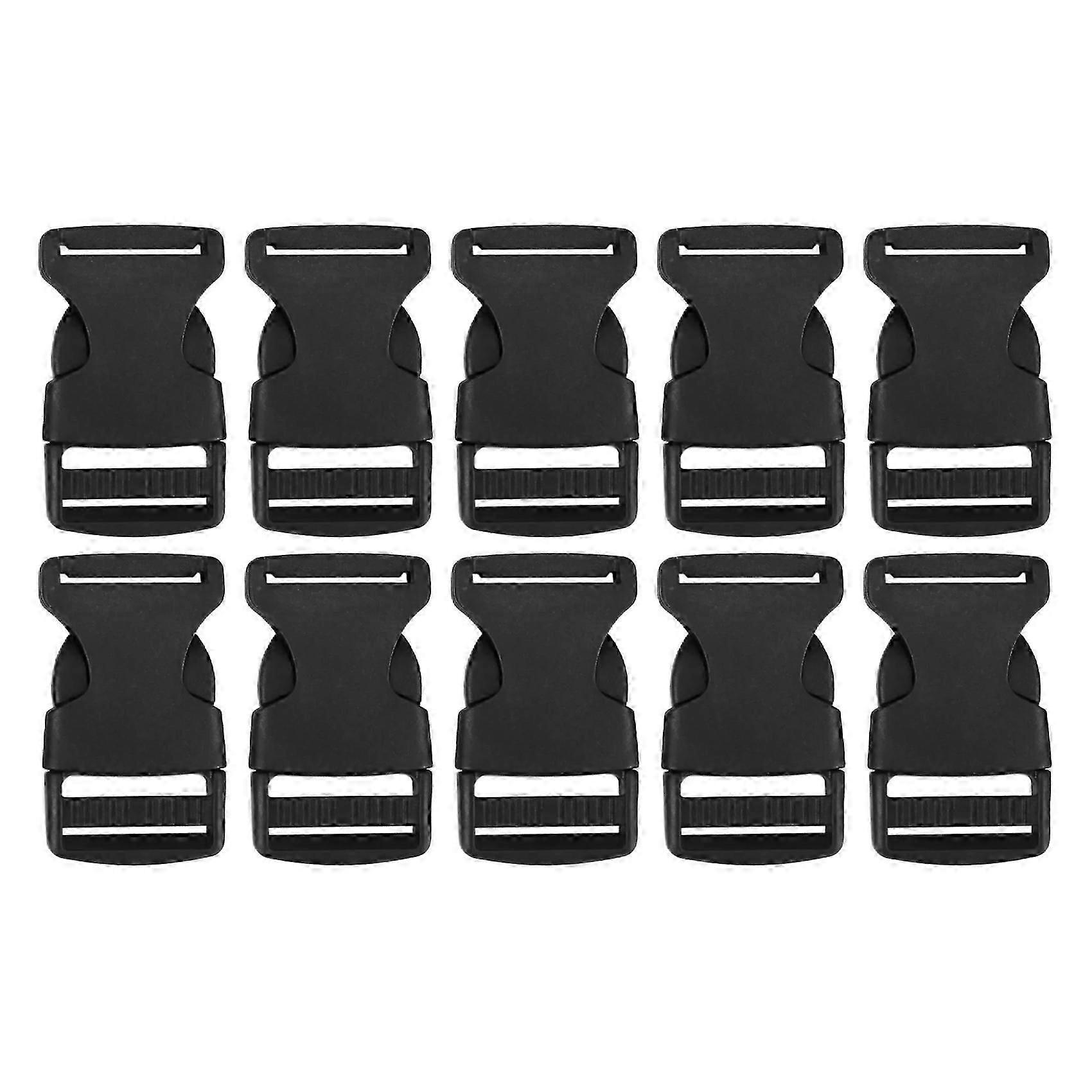 10 Pcs 1" 2.5CM Width Plastic Safety Quick Release Buckles