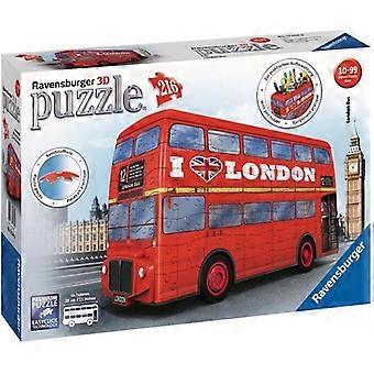 3D Puzzle London Bus - Ravensburger - Vehicle 216 pieces without glue - From 8 years old