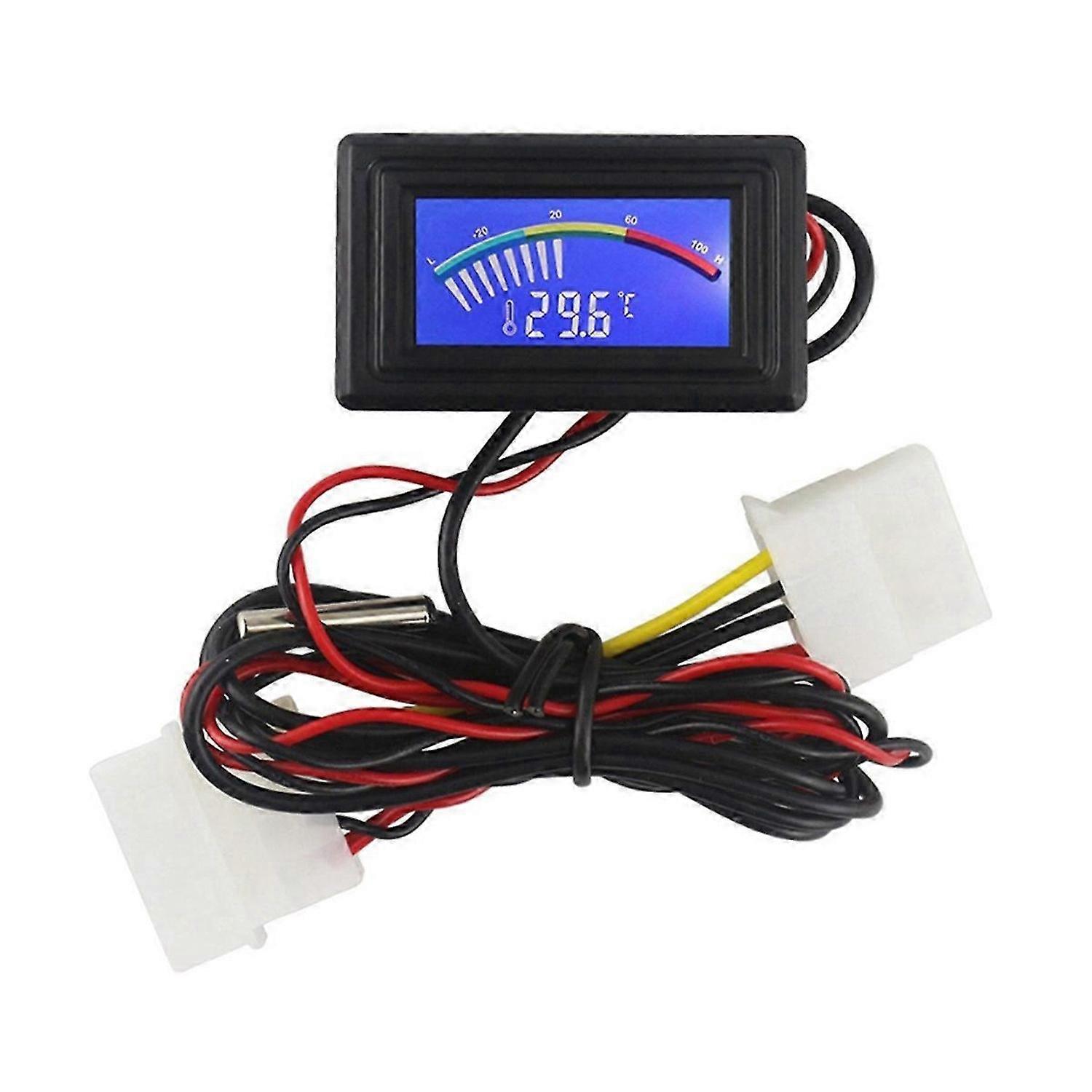 DC4-25V Digital Thermometer Metal Probe C/F USB Temperature Tester