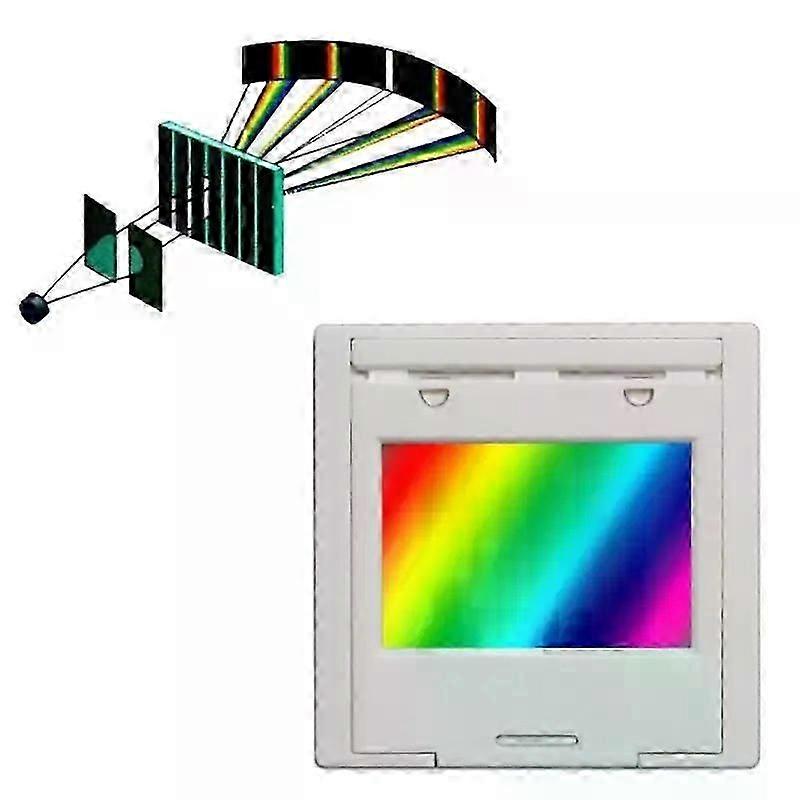 Diffraction grating 50/100/300/600 lines 2mm transmission grating spectrophotometer for optical teaching experiments.