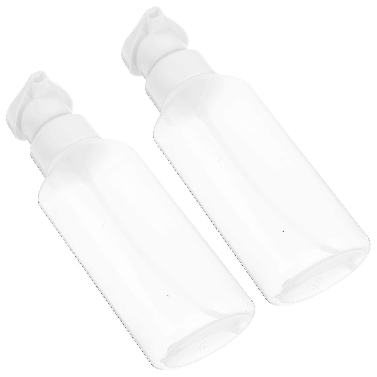 Facial Bubbler Transparent Plastic Bottle for Storage Use 3Sets
