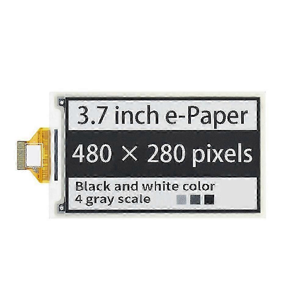 3.7inch E-Paper E-Ink Display 480x280 Pixel Fastest Refresh for Aspberry Pi 4B/3B+/3B/2B/B+/A+/Zero/Zero W/WH/Zero