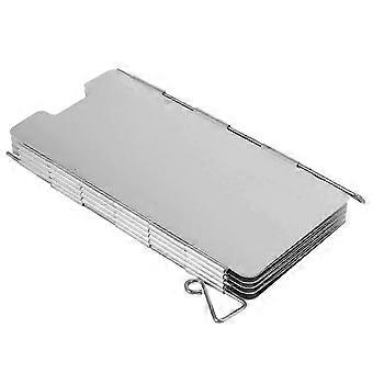 9 placas, cocina plegable para exteriores, estufa de gas para camping, pantallas cortavientos, paravientos 26-27