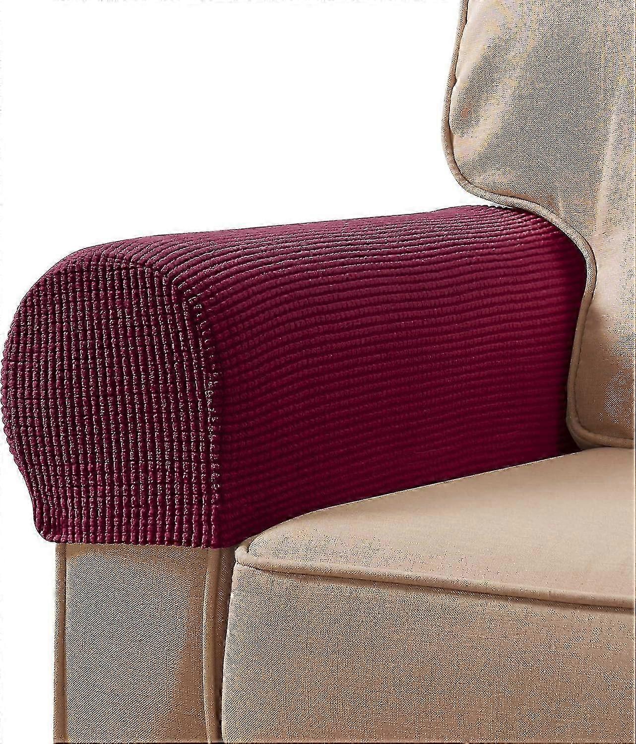 Stretch Armrest Covers - Spandex Slipcovers Compatible with Chairs And Sofas